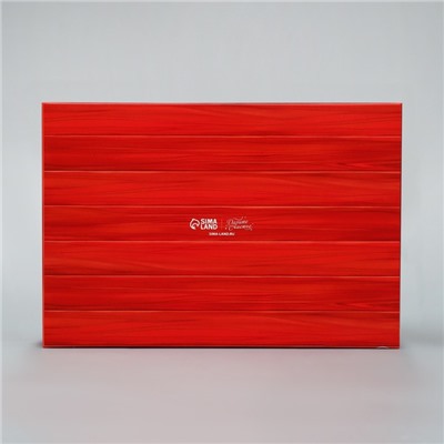 Коробка для капкейков складная с двусторонним нанесением «Новогодняя почта», 25×17×10 см