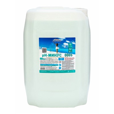 Регулятор pH-минус Aqualeon жидкое средство, 20 л (28 кг)