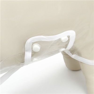 Дождевик для собак, размер XS, ДС 18, ОГ 25-30, ОШ 25 см, белый