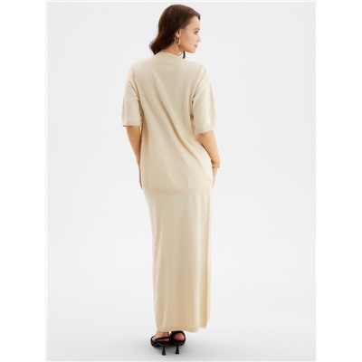 Футболка женская MIST, размер 42-44, бежевая