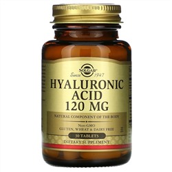 Solgar, комплекс с коллагеном и гиалуроновой кислотой, 30 таблеток