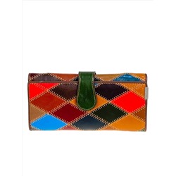Женское портмоне из натуральной кожи мультицвет
