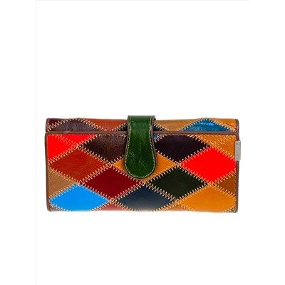 Женское портмоне из натуральной кожи мультицвет