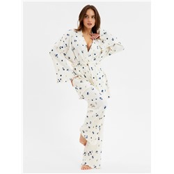 Пижама женская (рубашка, брюки) KAFTAN Blueberry, размер 48-50