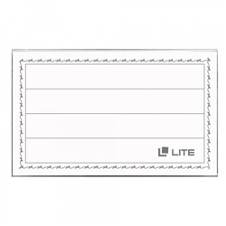 Бейдж (нагрудная этикетка)  горизонтальный 91х57 мм с клипсой и булавкой ВНСР-9060Л LITE