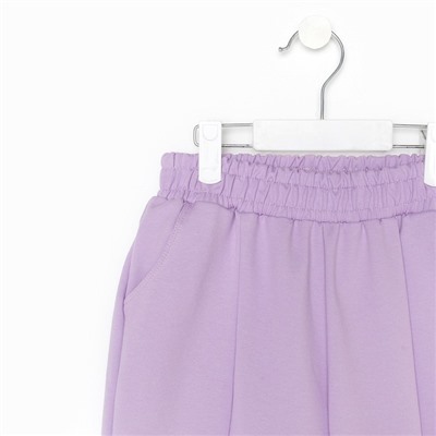 Костюм для девочки (джемпер, брюки), цвет сиреневый, рост 128-134 см