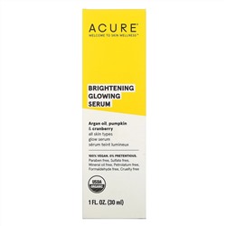 Acure, Brilliantly Brighening, сыворотка для сияния, 30 мл (1 жидкая унция)