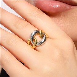 Кольцо 17 р ювелирная бижутерия Итальянское золото (покрытие желтое 14к), арт.213.695-17