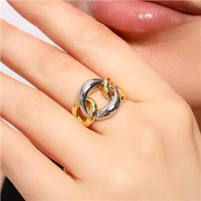 Кольцо 18 р ювелирная бижутерия Итальянское золото (покрытие желтое 14к), арт.213.695-18