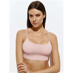 Omsa Топ 3. OmD 1111B Invisible Майка "Toп" женская (кроп-топ на тонких бретелях с вкладышами), PA