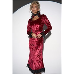 Платье Кэстл (бордовый)