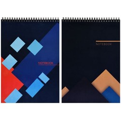 Блокнот на спирали А4 80л клетка "FORM" Уф-лак IFFNBA4-80 inФОРМАТ