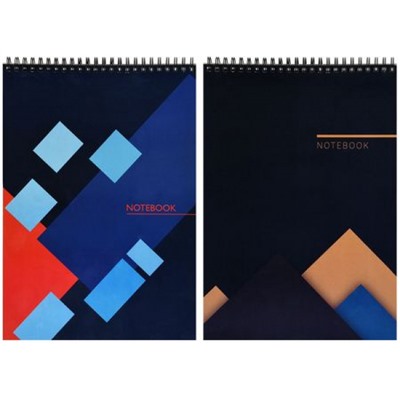 Блокнот на спирали А4 80л клетка "FORM" Уф-лак IFFNBA4-80 inФОРМАТ