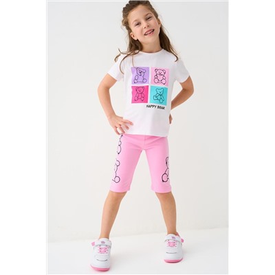 Фуфайка трикотажная для девочек (футболка) PLAYTODAY, 1240011