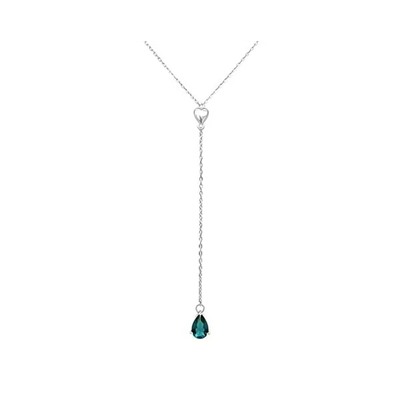Колье из серебра лондон топаз кварц, Ю-51002