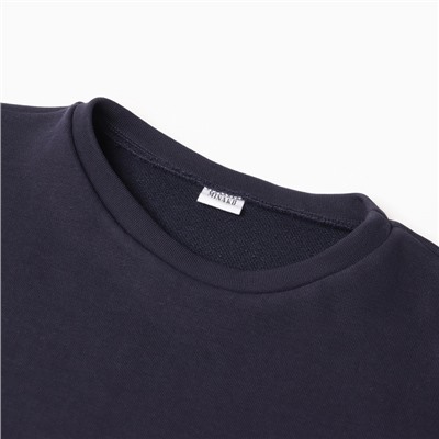 Свитшот детский MINAKU, тёмно-синий, рост 140 см