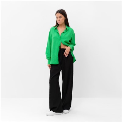 Рубашка женская MIST Summer time, размер 48, зелёная