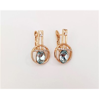 Серьги с кристаллами Swarovski