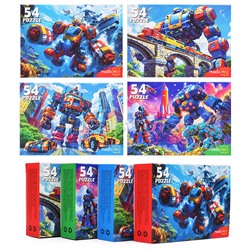 Пазлы 54 "Мир мощных трансформеров"