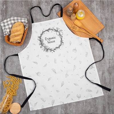 Фартук кухонный «Этель» Organic house 60×70 см, 100% хлопок, саржа 190 г/м²