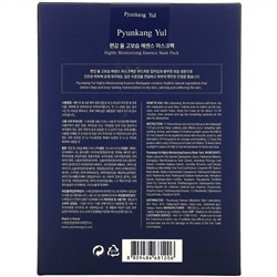 Pyunkang Yul, Highly Moisturizing Essence Beauty Mask Pack, 10 Sheets, 0.85 fl oz (25 ml) Each