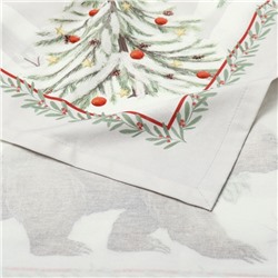Скатерть «Этель. Новогоднее чудо», бежевая, 150×110 см ±3 см