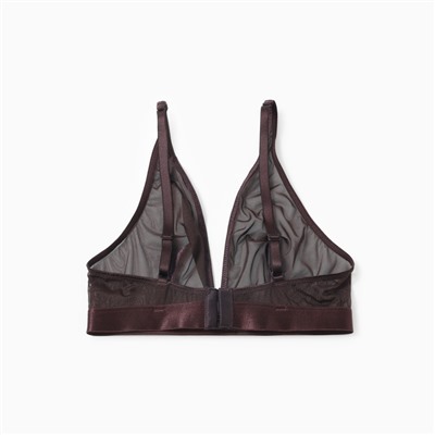 Бюстгальтер женский, цвет шоколадно-коричневый, размер 75B