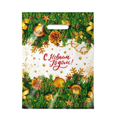 Пакет 30*40 Еловый Хит 7689