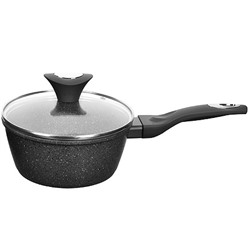 25074 Ковш алюм. 1,7л 18см с.кр МРАМОР/КРОШКА(х6)