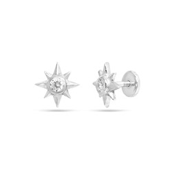Серьги из серебра куб.циркон., Ю-25031р
