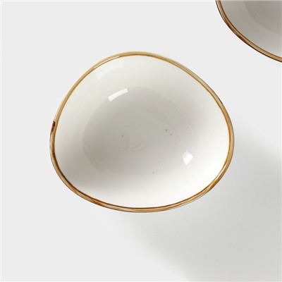 Салатники Magistro «Церера», набор 2 шт., 15.3×13×5.5 см, фарфор, белые