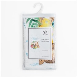 Полотенце «Этель. С праздником Пасхи», 40×73 см, 100% хлопок, вафля 160 г/м²
