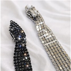 Длинные клипсы "Вечерние", цвет: черный, арт.012.081