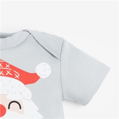 Боди Крошка Я «Мой первый НГ», рост 68-74 см, серое