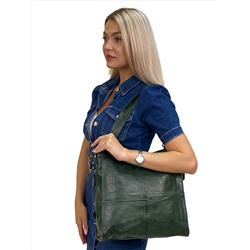 Женская сумка  из искусственной кожи цвет зеленый