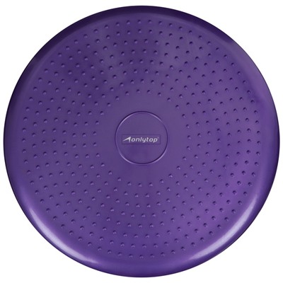 Подушка балансировочная ONLYTOP, массажная, d=35 см, фиолетовая