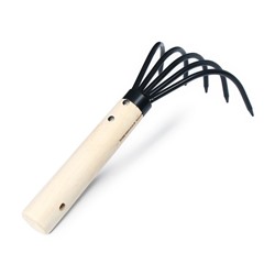 Рыхлитель, длина 23 см, 5 зубцов, деревянная ручка, Greengo