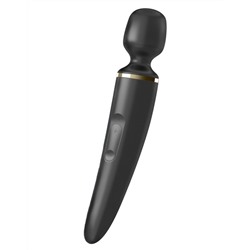Черный вибратор Satisfyer Wand-er Woman