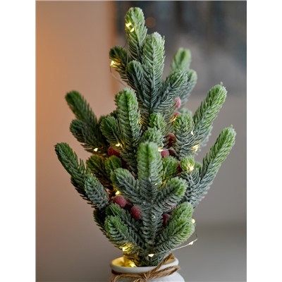 Фигура светодиодная «Морозное утро» 36 см, 20 LED, от батареек AG13×3, свечение тёплое белое