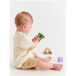 Футболка детская MINAKU, рост 86-92 см, молочная