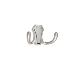 Крючок мебельный CAPPIO HIDDEN, двухрожковый, цвет хром, 2 шт.