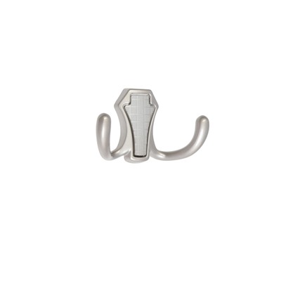 Крючок мебельный CAPPIO HIDDEN, двухрожковый, цвет хром, 2 шт.