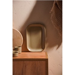 Блюдо фарфоровое SL Home «Песчаный бриз», 24.5×16.5 см, бежевый