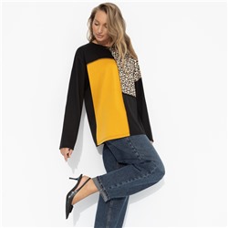 Лонгслив в стиле сolor block, Идеальная гармония (фэшн)