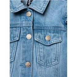 Куртка текстильная джинсовая для девочек