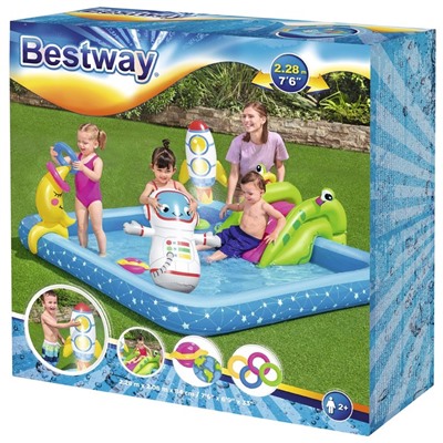 Игровой центр надувной Bestway «Маленький астронавт», 228×206×84 см, от 2 лет, 53126