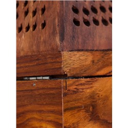 УЦЕНКА Подставка под благовония в форме пирамиды «Джали», 9×9×15.5 см, дерево шишам