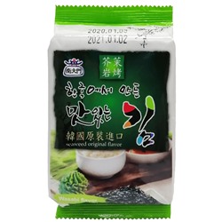 Хрустящая обжаренная морская капуста с васаби "Саккурам", Корея, 4,5 г