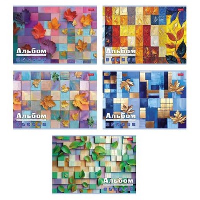Альбом для рисования 32л "Торжество цвета" пласт.обл (091494) 32А4Впл Хатбер