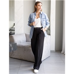 Брюки-палаццо из поливискозы